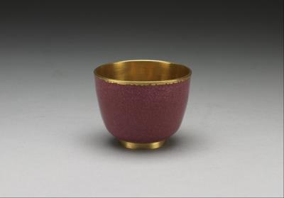 图片[2]-Gold cup with painted enamel decor, Qing dynasty, Qianlong reign (1736-1795)-China Archive